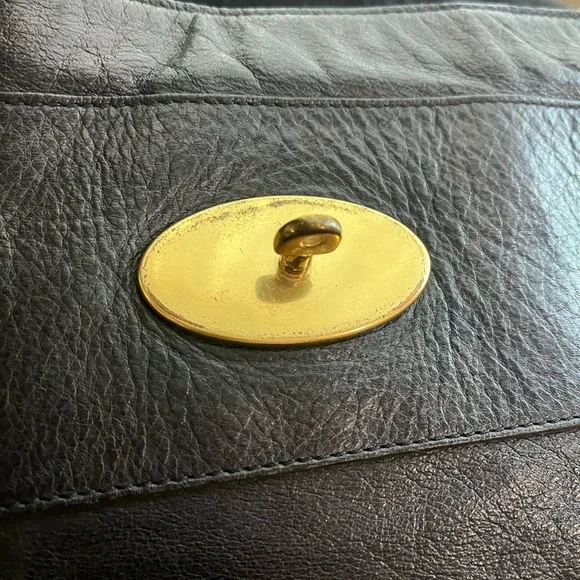 MULBERRY BLACK LEATHER ALEXA - Picture 6 of 16